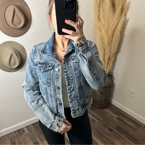 Caution To The Wind Jean Jacket Size M